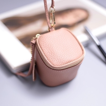 PU кожен монетник, урбанистичен стил, водоустойчив, износоустойчив, подплатен полиестер