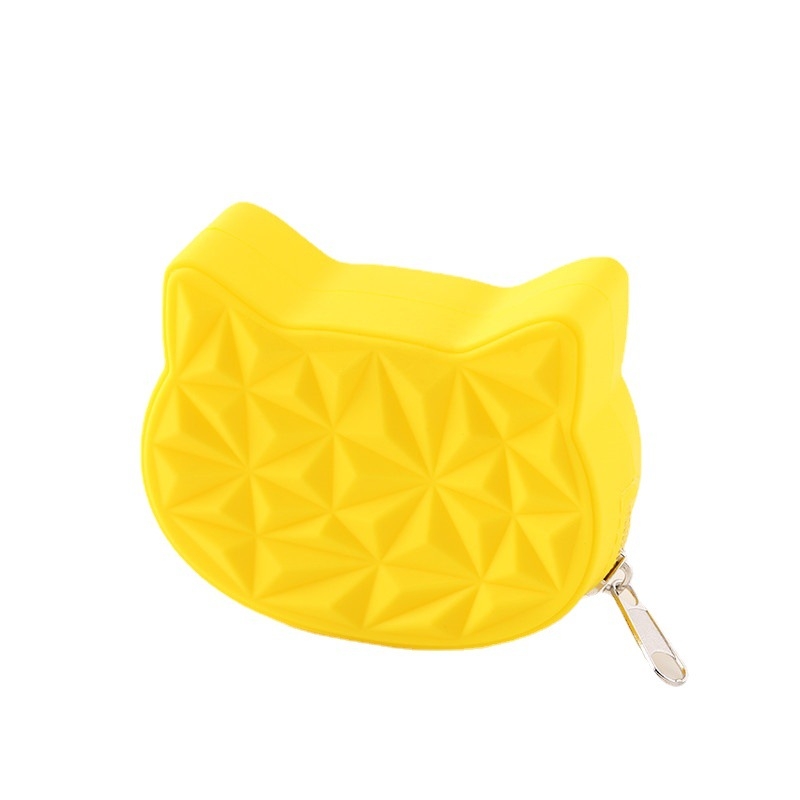 Silikonska torbica za kovance, 1 preklop, bez podstave, jednobojna, unisex