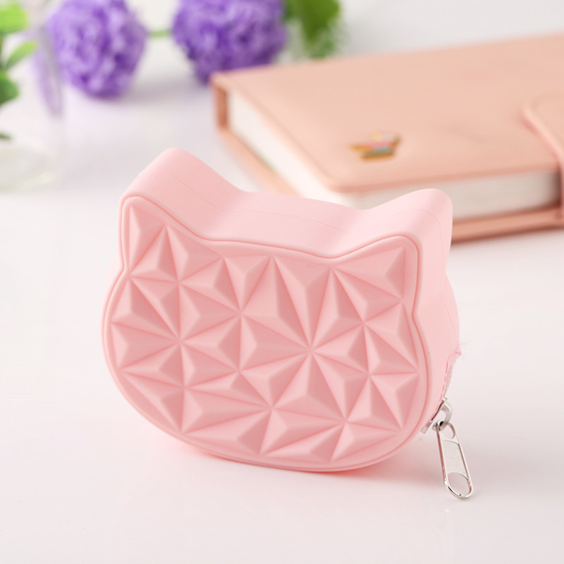 Silikonska torbica za kovance, 1 preklop, bez podstave, jednobojna, unisex