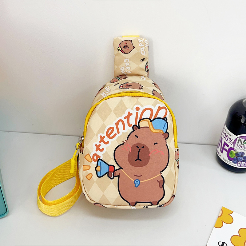 Dječja crossbody torba u korejskom stilu, životinjski uzorak, od Oxford tkanine, poliester podstava, mini, lagana, za vrtić