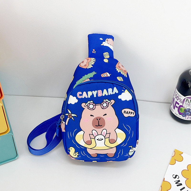 Dječja crossbody torba u korejskom stilu, životinjski uzorak, od Oxford tkanine, poliester podstava, mini, lagana, za vrtić