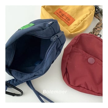 Dječja crossbody torba s personaliziranim dizajnom za ključeve i novčanik, s kaišem za vrat, za djecu predškolske dobi, moderan stil, uzorak slova