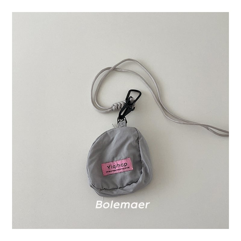 Dječja crossbody torba s personaliziranim dizajnom za ključeve i novčanik, s kaišem za vrat, za djecu predškolske dobi, moderan stil, uzorak slova