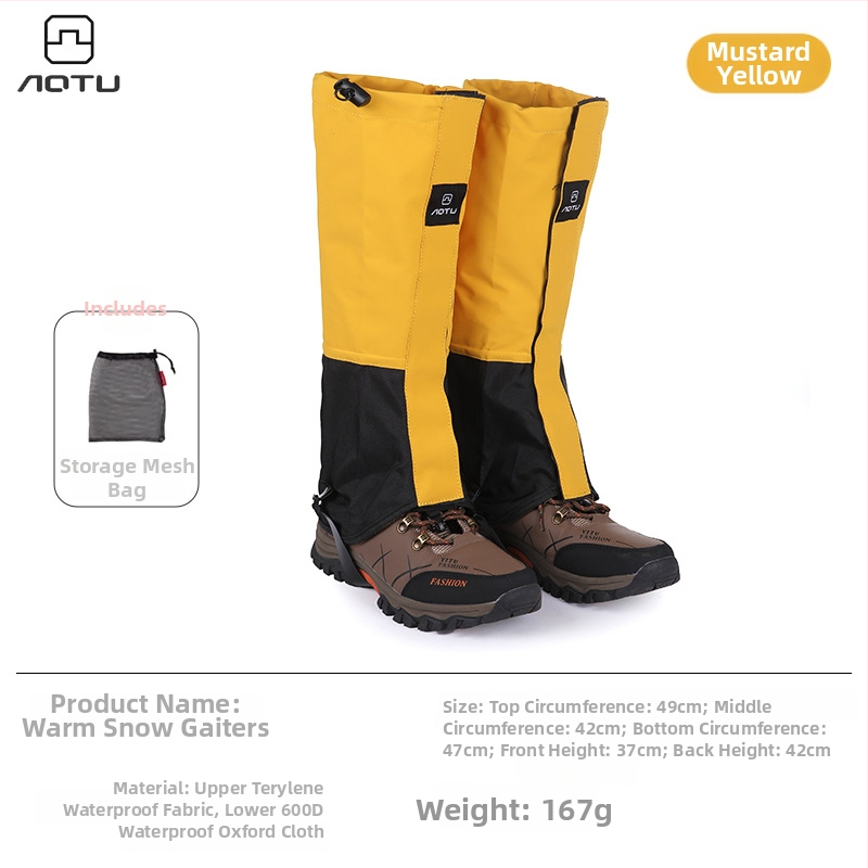 Navlake za cipele za snijeg na otvorenom — Taslan tkanina, vodootporne, prozračne, zaštita od pijeska, TPU remenice