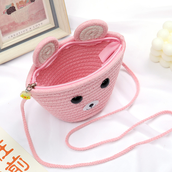 Dječja pamučna mini crossbody torbica, unisex, za predškolce, proljeće 2023, dječji šarm stil, svakodnevna upotreba