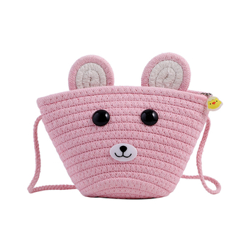 Dječja pamučna mini crossbody torbica, unisex, za predškolce, proljeće 2023, dječji šarm stil, svakodnevna upotreba