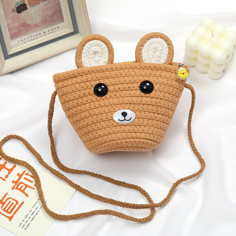 Dječja pamučna mini crossbody torbica, unisex, za predškolce, proljeće 2023, dječji šarm stil, svakodnevna upotreba