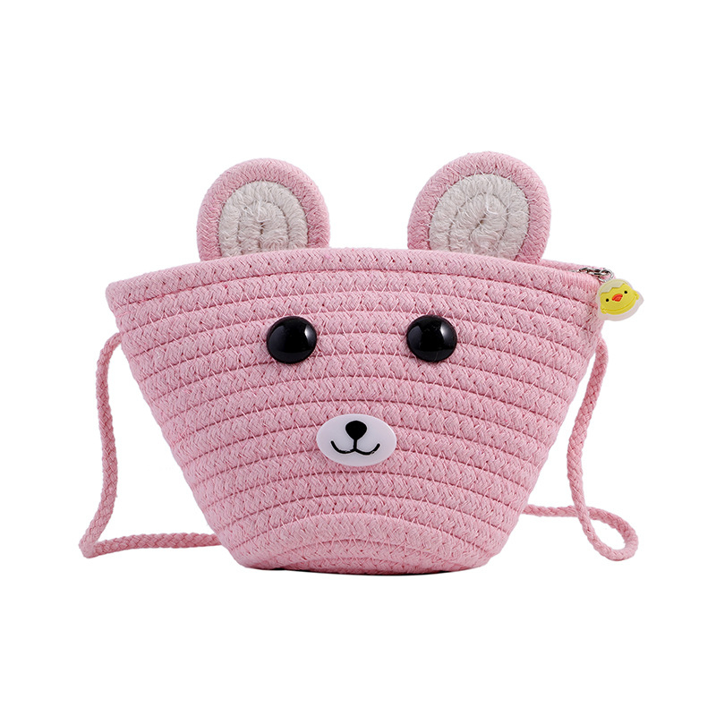 Dječja pamučna mini crossbody torbica, unisex, za predškolce, proljeće 2023, dječji šarm stil, svakodnevna upotreba