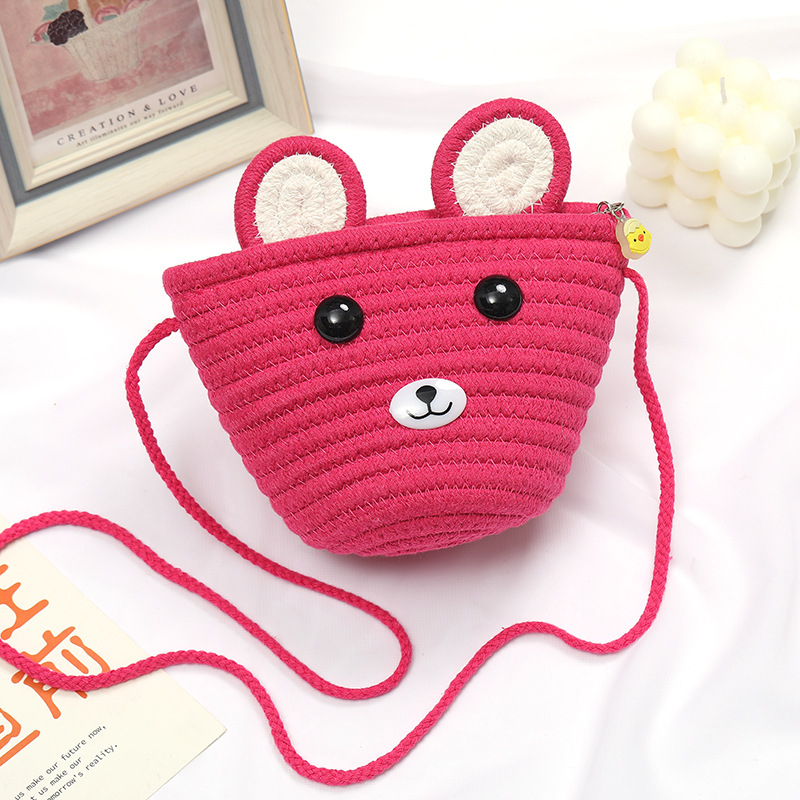 Dječja pamučna mini crossbody torbica, unisex, za predškolce, proljeće 2023, dječji šarm stil, svakodnevna upotreba