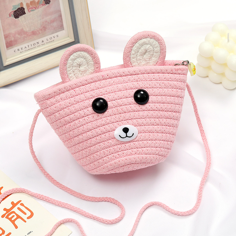 Dječja pamučna mini crossbody torbica, unisex, za predškolce, proljeće 2023, dječji šarm stil, svakodnevna upotreba