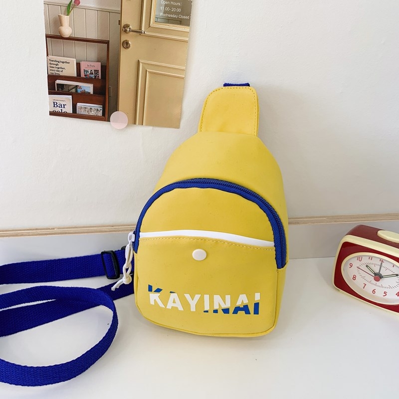 Dječja nylon torba za prsni pojas, unisex, jednobojni uzorak, podstava od poliestera, proljeće 2025