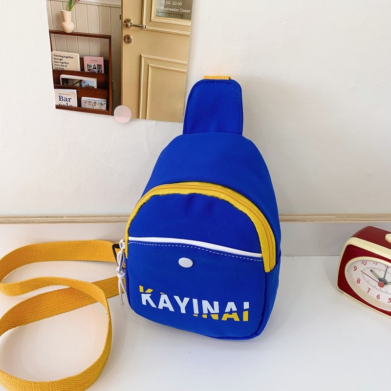 Dječja nylon torba za prsni pojas, unisex, jednobojni uzorak, podstava od poliestera, proljeće 2025