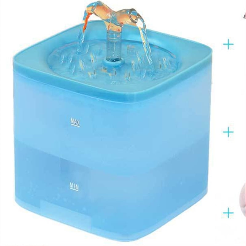 Фонтан за вода за домашни любимци XP-009, разглобяем, тих циркулационен поток с автоматично филтриране, тегло 580 г, подходящ за котки и кучета.