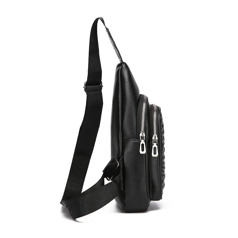 Muška PU crossbody torba, prozračna, vodootporna, ultra lagana, stane 8-inčni laptop