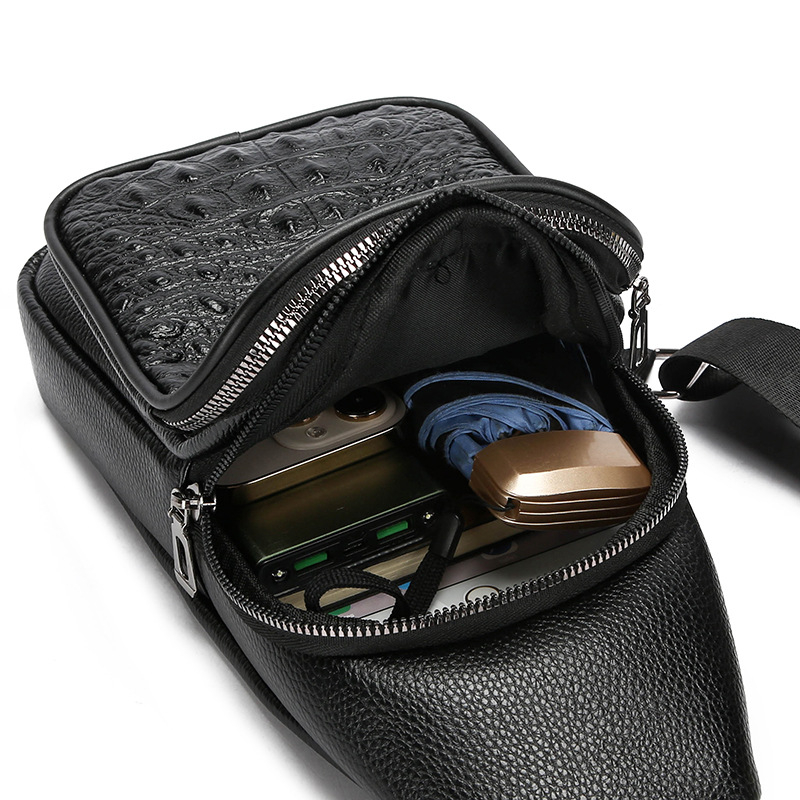 Muška PU crossbody torba, prozračna, vodootporna, ultra lagana, stane 8-inčni laptop