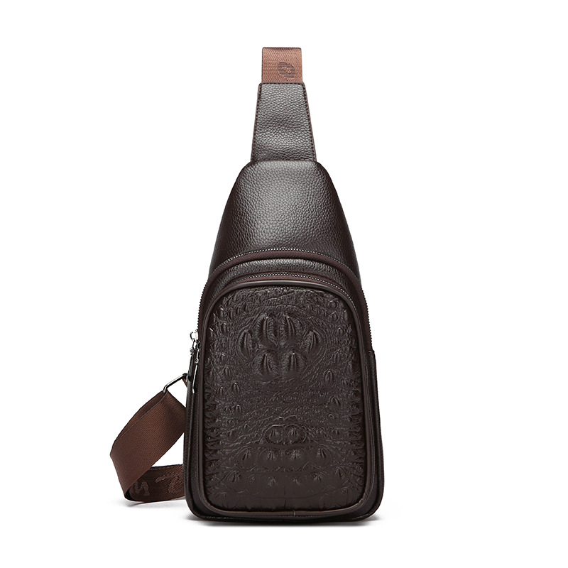 Muška PU crossbody torba, prozračna, vodootporna, ultra lagana, stane 8-inčni laptop