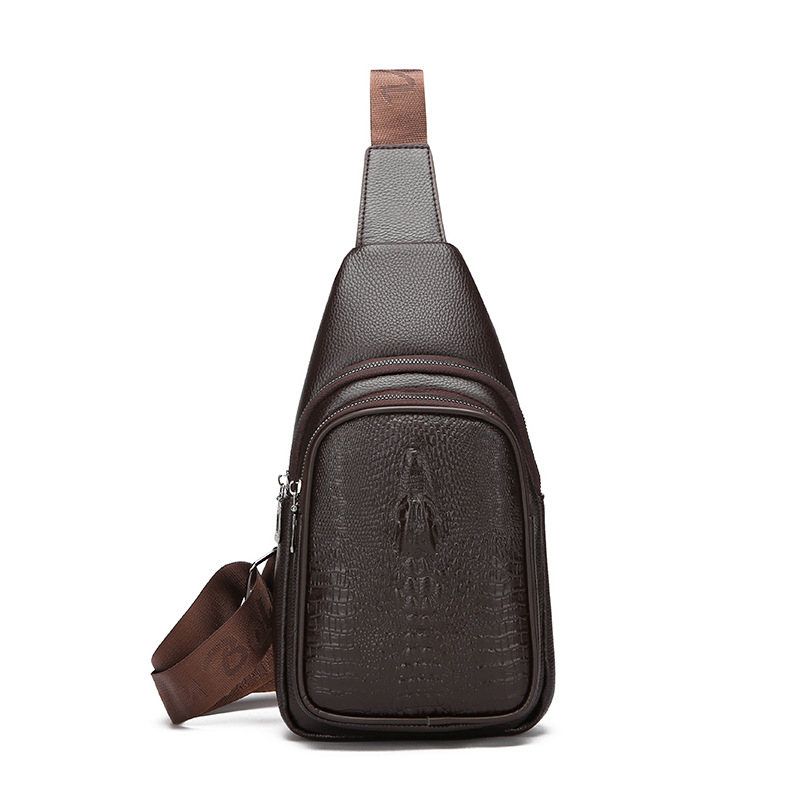 Muška PU crossbody torba, prozračna, vodootporna, ultra lagana, stane 8-inčni laptop