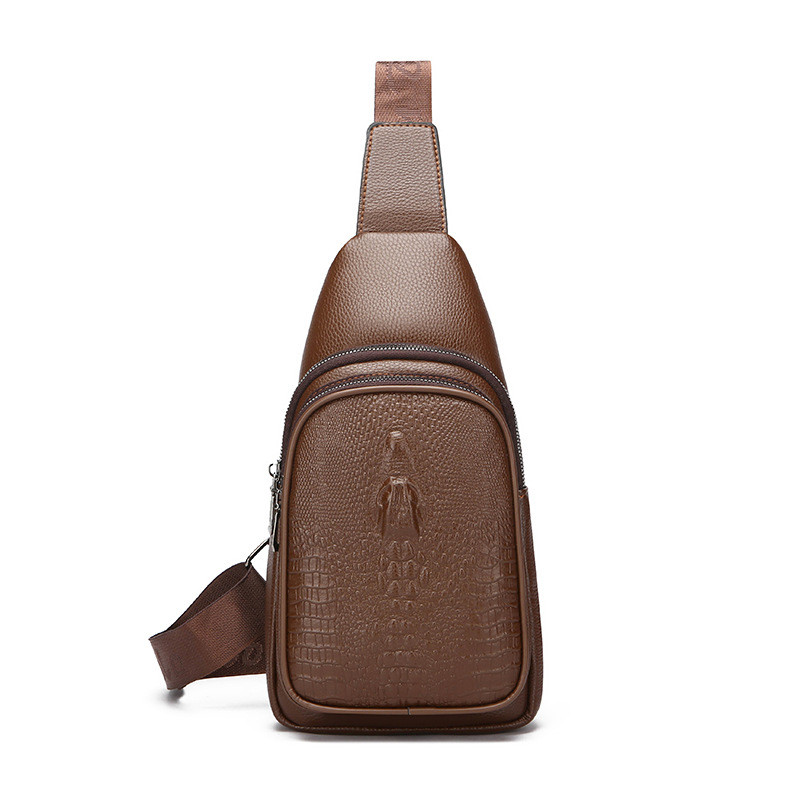 Muška PU crossbody torba, prozračna, vodootporna, ultra lagana, stane 8-inčni laptop