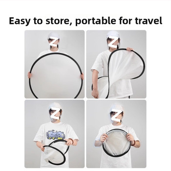 Портативен сгъваем панел за мека светлина за фотография — магнезиева сплав, дифузионен панел, студийна скоба