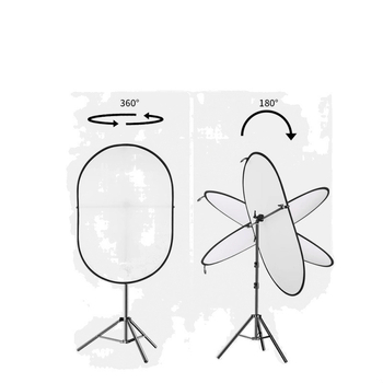 Портативен сгъваем панел за мека светлина за фотография — магнезиева сплав, дифузионен панел, студийна скоба