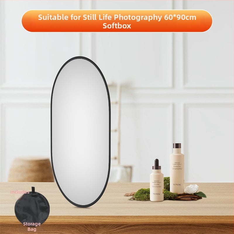 Портативен сгъваем панел за мека светлина за фотография — магнезиева сплав, дифузионен панел, студийна скоба