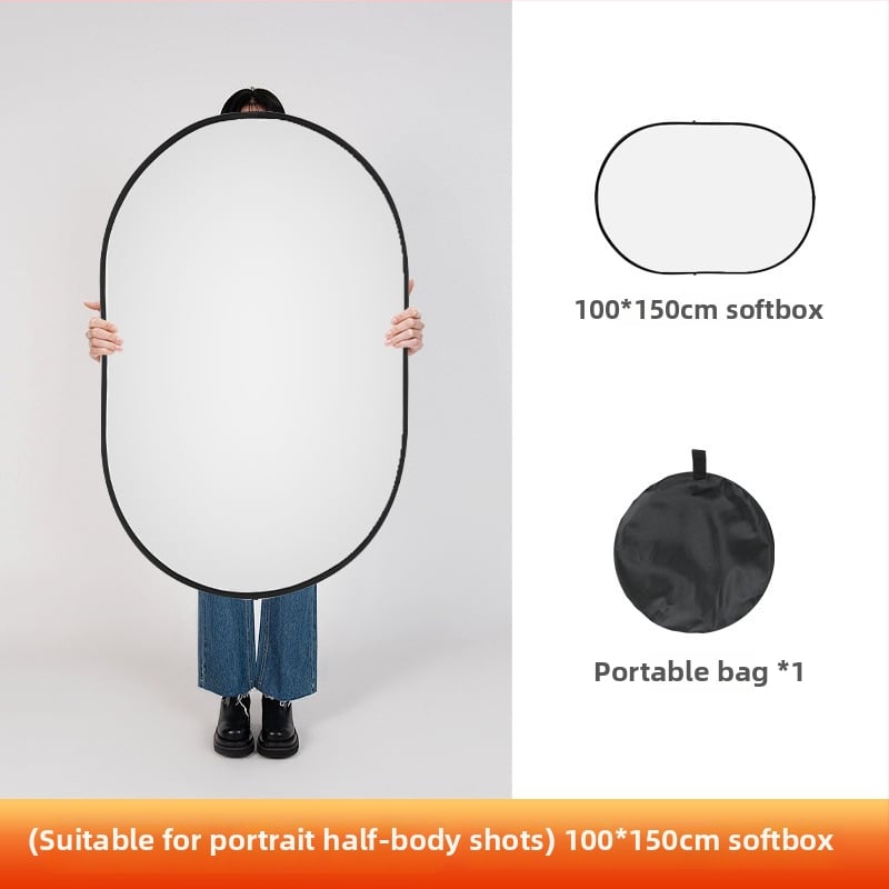 Портативен сгъваем панел за мека светлина за фотография — магнезиева сплав, дифузионен панел, студийна скоба