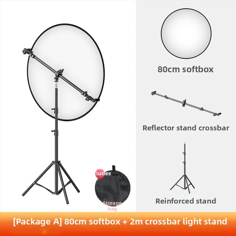 Портативен сгъваем панел за мека светлина за фотография — магнезиева сплав, дифузионен панел, студийна скоба