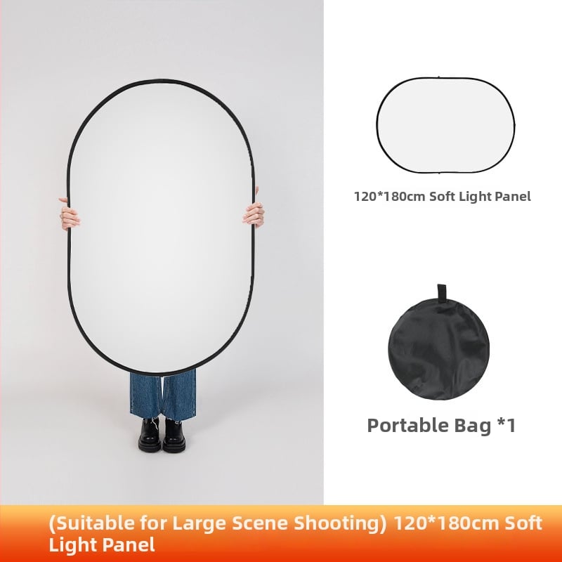 Портативен сгъваем панел за мека светлина за фотография — магнезиева сплав, дифузионен панел, студийна скоба