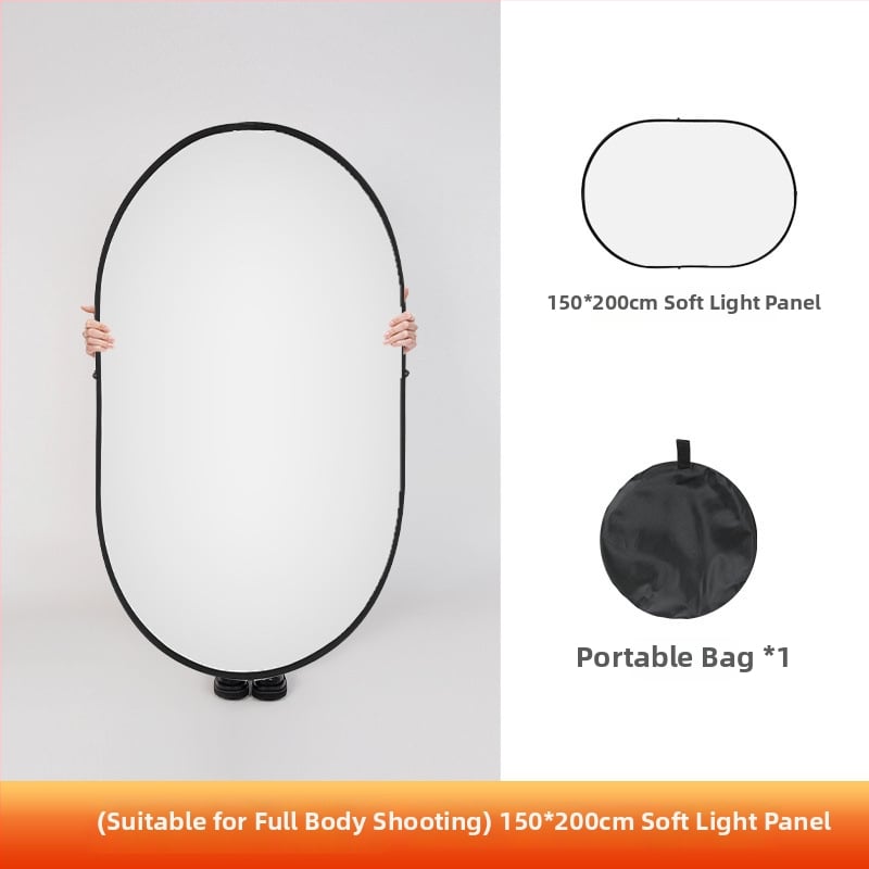 Портативен сгъваем панел за мека светлина за фотография — магнезиева сплав, дифузионен панел, студийна скоба