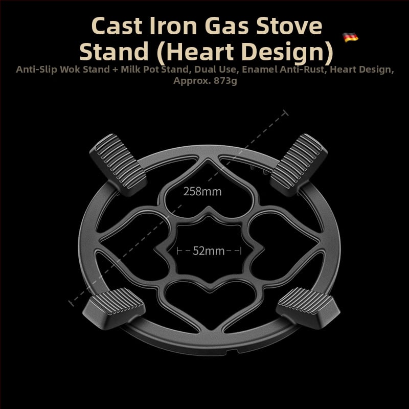 Чугунено защитно покритие за газова котлонна плоча, модел Cast iron windshield, независим монтаж, уплътнителна шайба, тегло 1 кг