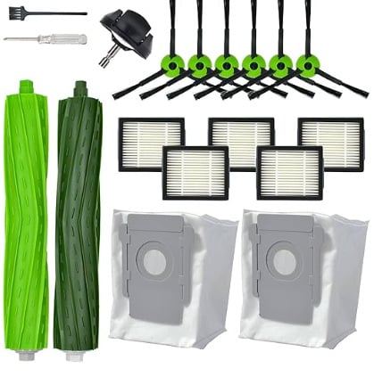 Комплект странични четки за iRobot Combo J7/J7+/J9+/10MAX (домашна употреба, автоматично управление, съвместим с J7/J7+/J9+/10MAX, обхват 51–100 м²)