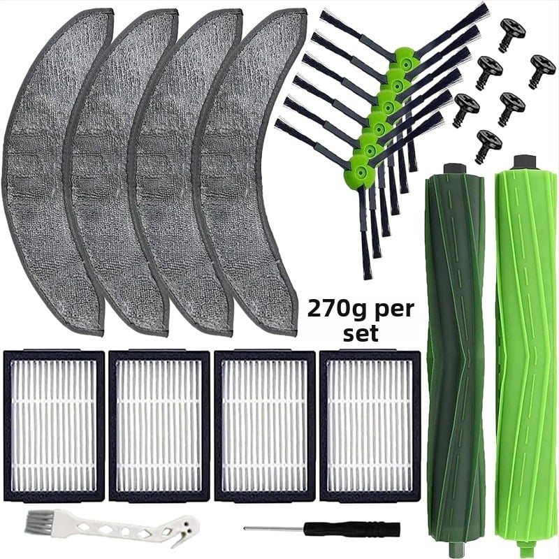 Комплект странични четки за iRobot Combo J7/J7+/J9+/10MAX (домашна употреба, автоматично управление, съвместим с J7/J7+/J9+/10MAX, обхват 51–100 м²)