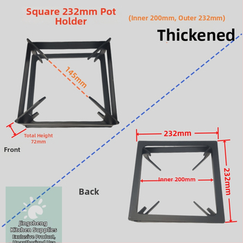Държач за тенджери за газова печка - нехлъзгаща се поставка, аксесоар за държане на съдове, модел: Gas stove pot holder