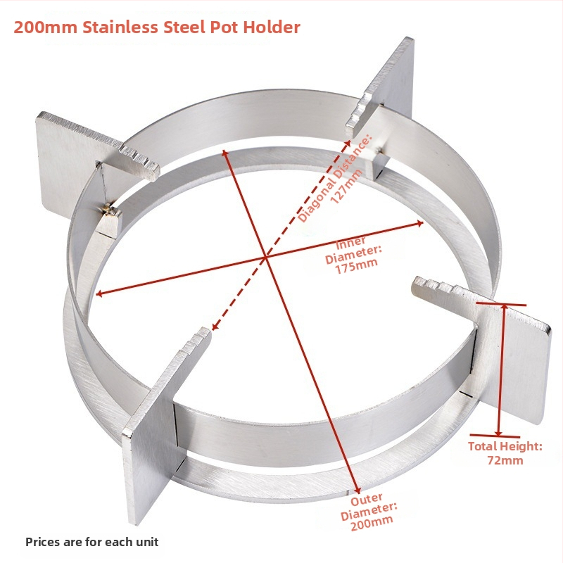 Gaasipliidile potihoidik - libisemisvastane riiul, potihoidik lisaseade, mudel: Gas stove pot holder