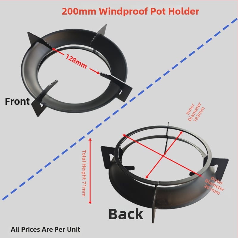 Държач за тенджери за газова печка - нехлъзгаща се поставка, аксесоар за държане на съдове, модел: Gas stove pot holder