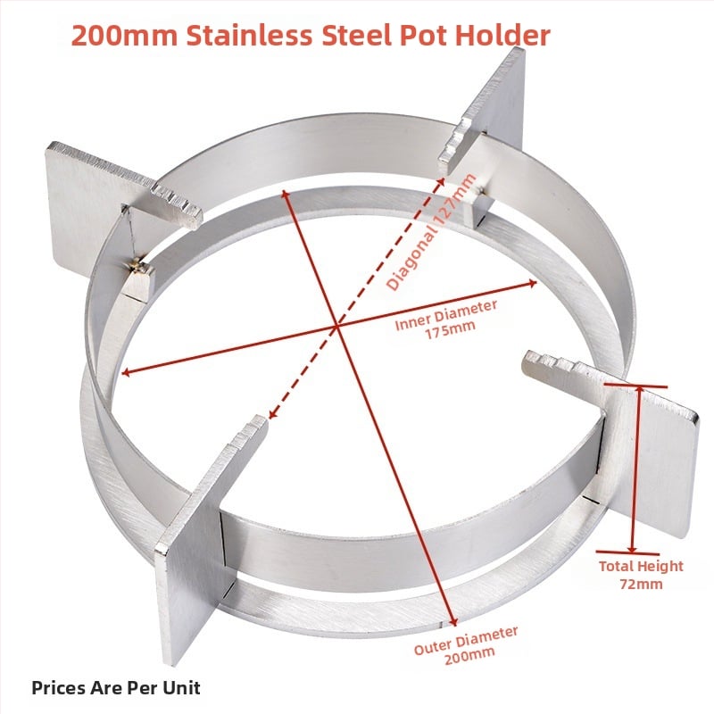 Държач за тенджери за газова печка - нехлъзгаща се поставка, аксесоар за държане на съдове, модел: Gas stove pot holder
