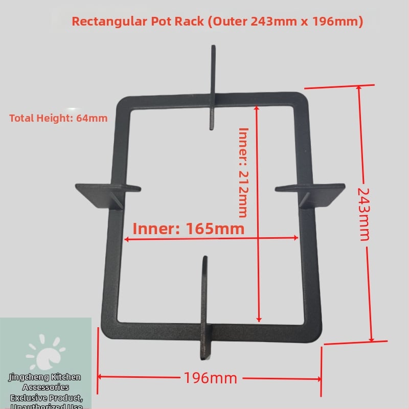 Държач за тенджери за газова печка - нехлъзгаща се поставка, аксесоар за държане на съдове, модел: Gas stove pot holder