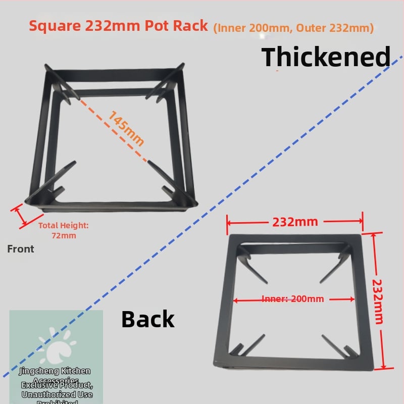 Държач за тенджери за газова печка - нехлъзгаща се поставка, аксесоар за държане на съдове, модел: Gas stove pot holder