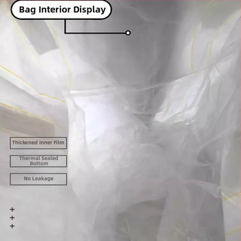 Ton bag s vnútornou fóliou, nosnosť 1000 kg, PE materiál, dvojvrstvová vodotesnosť a vlhkostná ochrana, na skladovanie cementu, tlač loga