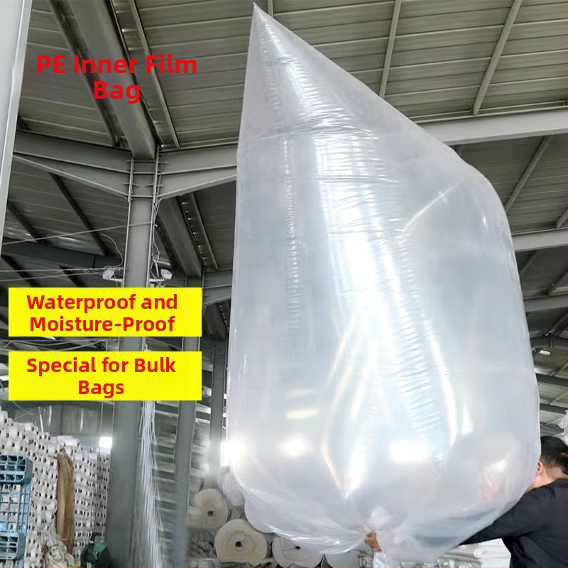 Ton bag s vnútornou fóliou, nosnosť 1000 kg, PE materiál, dvojvrstvová vodotesnosť a vlhkostná ochrana, na skladovanie cementu, tlač loga