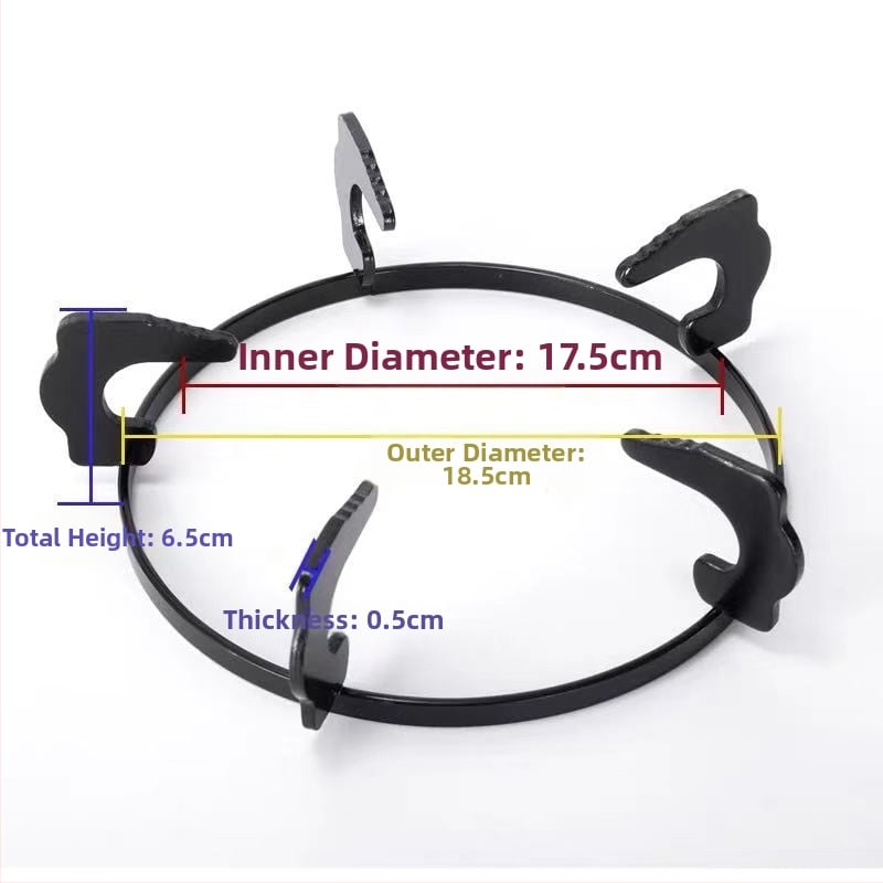 Кръгла поставка за газова печка, универсална, нехлъзгаща се, държач за млековарка