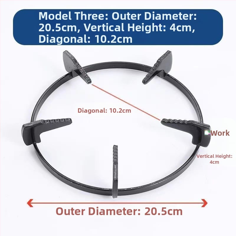 Кръгла поставка за газова печка, универсална, нехлъзгаща се, държач за млековарка