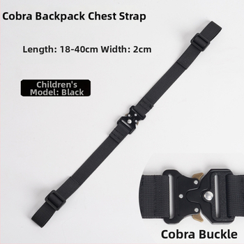 Nylonový popruh na batoh, protisklzový, hliníková spona Cobra, viacfunkčný