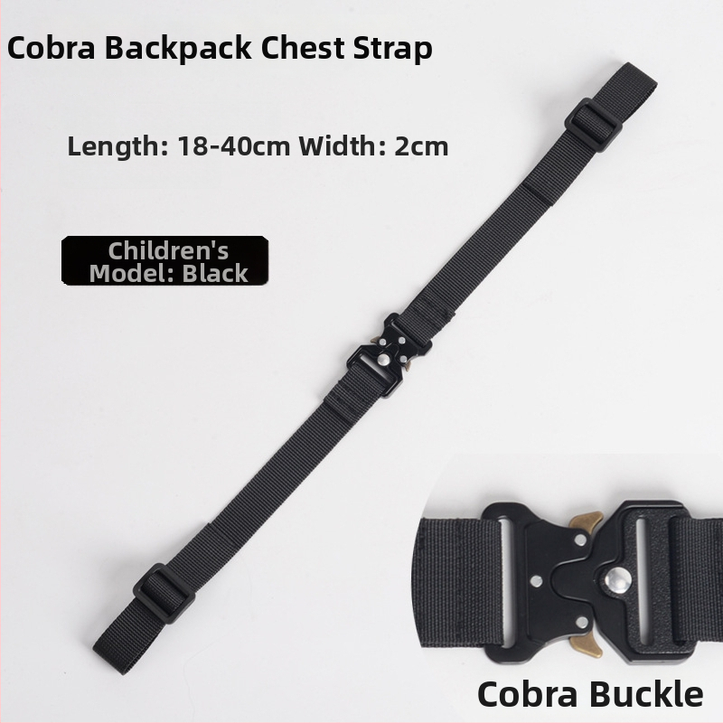 Nylonový popruh na batoh, protisklzový, hliníková spona Cobra, viacfunkčný