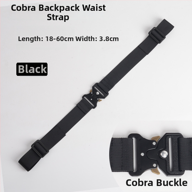 Nylonový popruh na batoh, protisklzový, hliníková spona Cobra, viacfunkčný