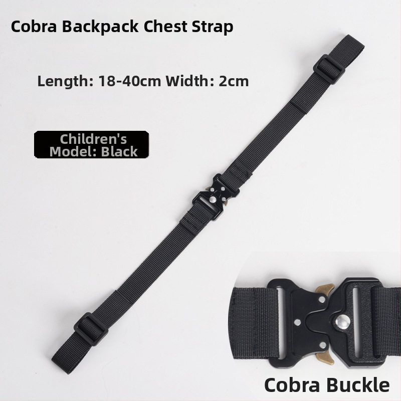 Nylonový popruh na batoh, protisklzový, hliníková spona Cobra, viacfunkčný
