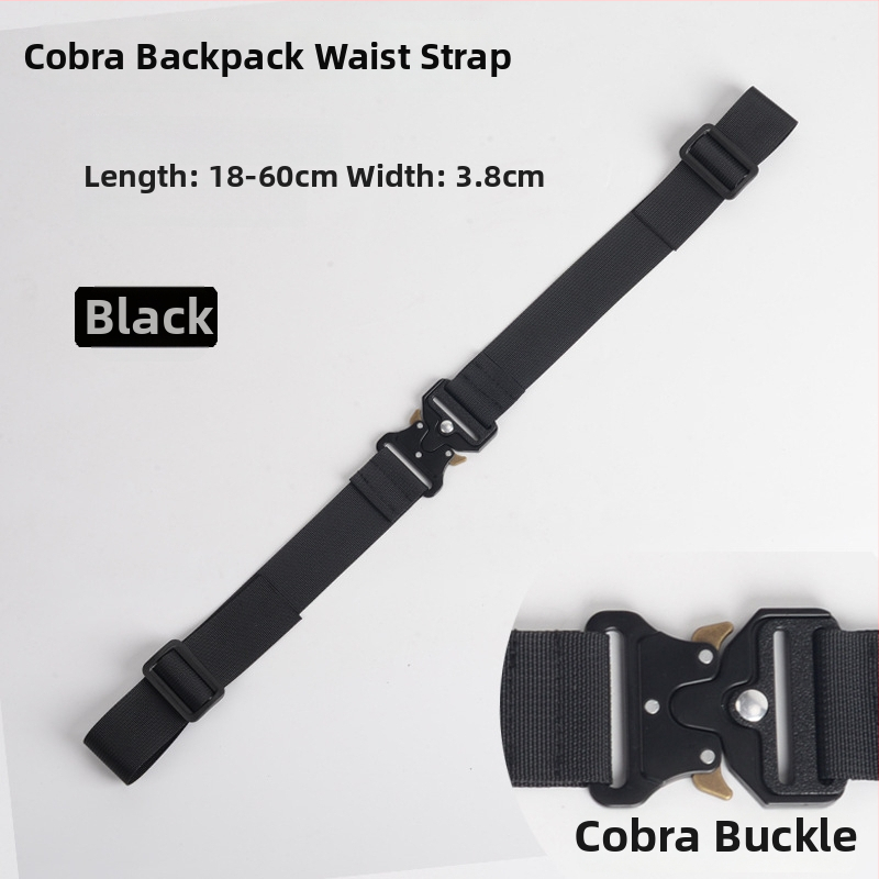 Nylonový popruh na batoh, protisklzový, hliníková spona Cobra, viacfunkčný
