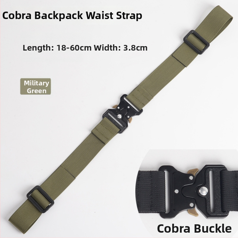 Nylonový popruh na batoh, protisklzový, hliníková spona Cobra, viacfunkčný