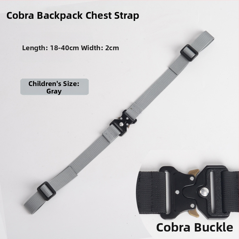 Nylonový popruh na batoh, protisklzový, hliníková spona Cobra, viacfunkčný