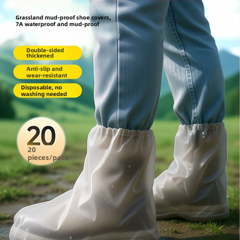 Jednorazové návleky na topánky pre turistiku a horolezectvo, protišmykové, hrubé a odolné, pôvod Yiwu, značka Friendly, materiál PE, jednoduchý štýl